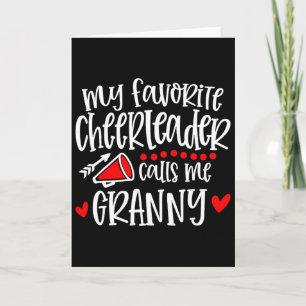 Mein Lieblingscheerleader nennt mich Granny Funny Karte