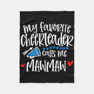 Mein Lieblingscheerleader nennt mich Mawmaw Funny  Fleecedecke