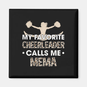 Mein Lieblingscheerleader nennt mich Mema Cheerlea Magnet