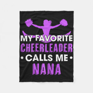 Mein Lieblingscheerleader nennt mich Nana Cheerlea Fleecedecke