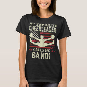Mein Lieblingscheerleader nennt mich Noi Us Flagge T-Shirt