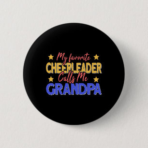 Mein Lieblingscheerleader nennt mich Opa Cheerlead Button