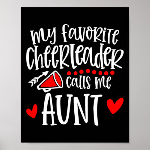 Mein Lieblingscheerleader nennt mich Tante Funny C Poster