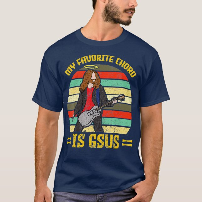 Mein Lieblingschord ist Gsus Jesus Church Faith T-Shirt (Vorderseite)