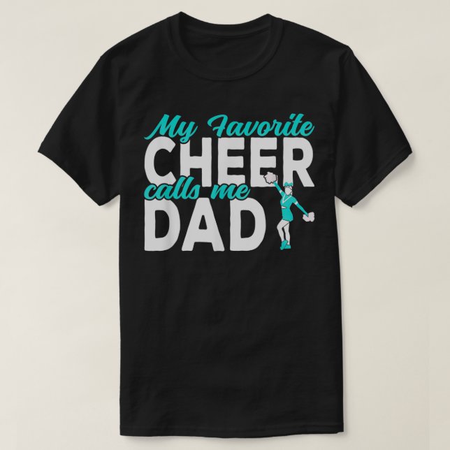 Mein Lieblingschrei nennt mich Vater Cheerleader V T-Shirt (Design vorne)