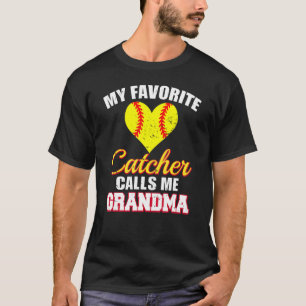 Mein Lieblingsfänger nennt mich Oma Softball Oma T-Shirt