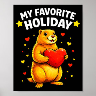 Mein Lieblingsfeiertag Groundhog Day 2026 Ground H Poster