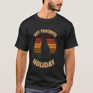Mein Lieblingsfeiertag Murmeltier Sonnenuntergang T-Shirt