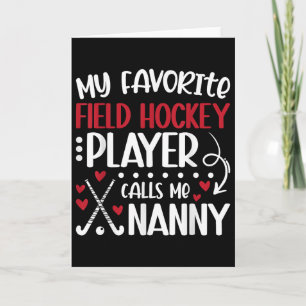 Mein Lieblingsfeldhockeyspieler-Kindermädchen Feld Karte