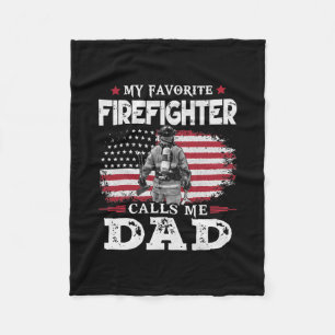 Mein Lieblingsfeuerwehrmann nennt mich Dad USA-Fla Fleecedecke