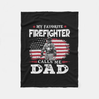 Mein Lieblingsfeuerwehrmann nennt mich Dad USA-Fla Fleecedecke