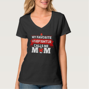 Mein Lieblingsfeuerwehrmann nennt mich Mama Feuerf T-Shirt