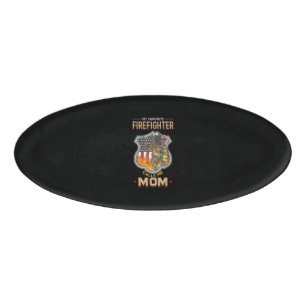 Mein Lieblingsfeuerwehrmann nennt mich Mama Feuerg Namenschild