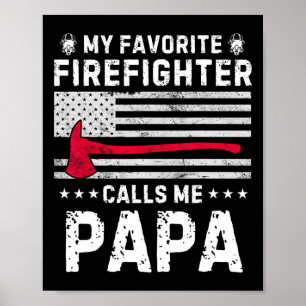 Mein Lieblingsfeuerwehrmann nennt mich Papa Firema Poster
