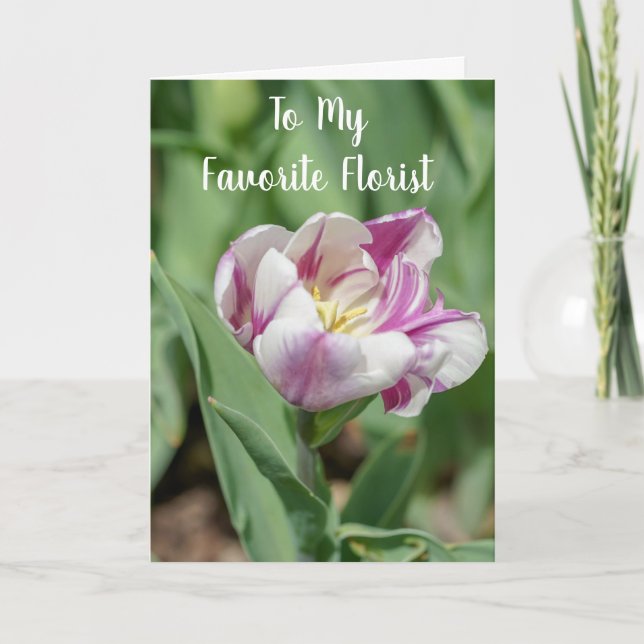 **MEIN LIEBLINGSFLORIST** AM GEBURTSTAG KARTE (Vorderseite)