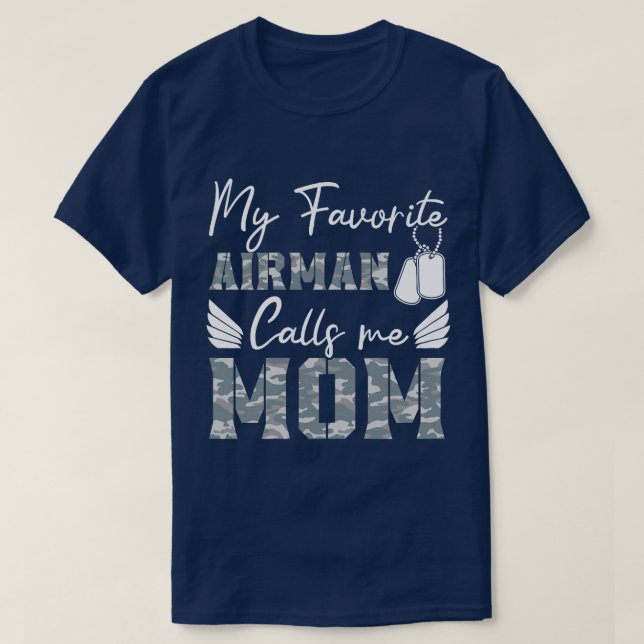 Mein Lieblingsflugzeug nennt mich Mama Air Force S T-Shirt (Design vorne)