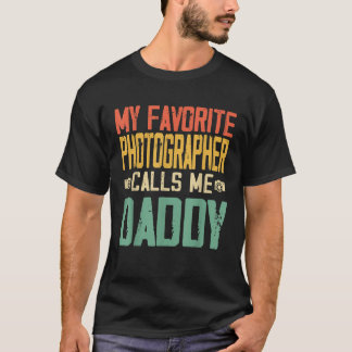 Mein Lieblingsfotograf nennt mich Daddy Vintag Re T-Shirt