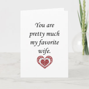 Mein Lieblingsfrau Valentinstag Karte