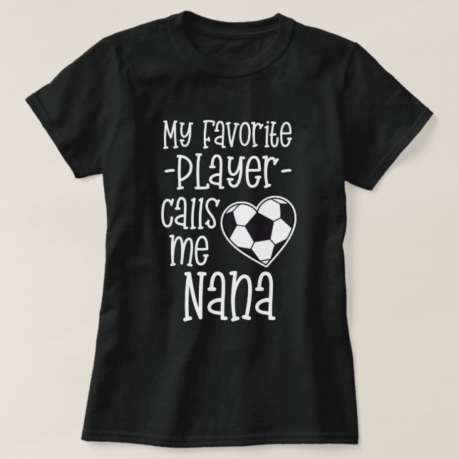Mein Lieblingsfußball-Spieler ruft mich T-Shirt (Design vorne)