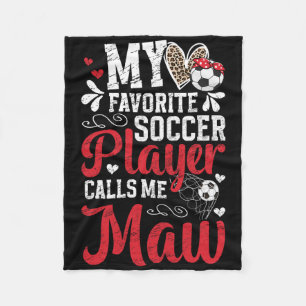 Mein Lieblingsfußballspieler Maw Fußball Maw Oma Fleecedecke