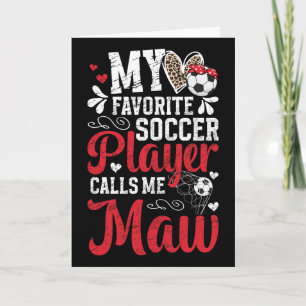 Mein Lieblingsfußballspieler Maw Fußball Maw Oma Karte