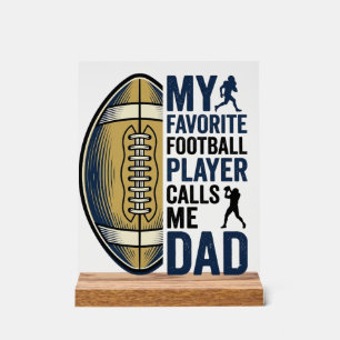 Mein Lieblingsfußballspieler nennt mich Dad Shirt  Acrylschild