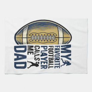 Mein Lieblingsfußballspieler nennt mich Dad Shirt  Geschirrtuch