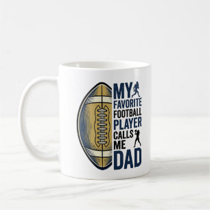 Mein Lieblingsfußballspieler nennt mich Dad-Shirt Kaffeetasse