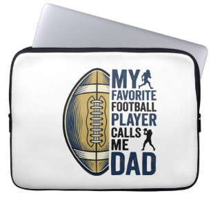 Mein Lieblingsfußballspieler nennt mich Dad Shirt  Laptopschutzhülle