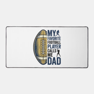 Mein Lieblingsfußballspieler nennt mich Dad Shirt Schreibtischunterlage