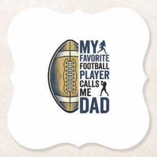 Mein Lieblingsfußballspieler nennt mich Dad Shirt  Untersetzer