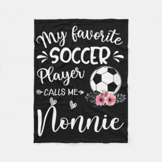 Mein Lieblingsfußballspieler nennt mich Nonnie  Fleecedecke