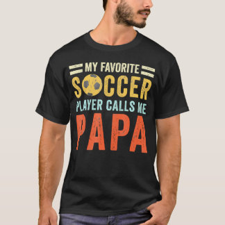 Mein Lieblingsfußballspieler nennt mich Papa Vater T-Shirt