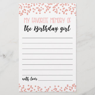 Mein Lieblingsgedächtnis für das GeburtstagsMädche