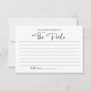 Mein Lieblingsgedächtnis im Brautparty der Bride C Einladung