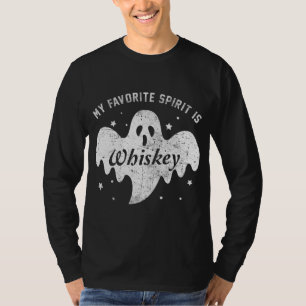 Mein Lieblingsgeist ist Whiskey Funny Boo Ghost T-Shirt
