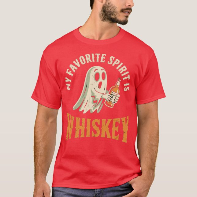 Mein Lieblingsgeist ist Whiskey T-Shirt (Vorderseite)