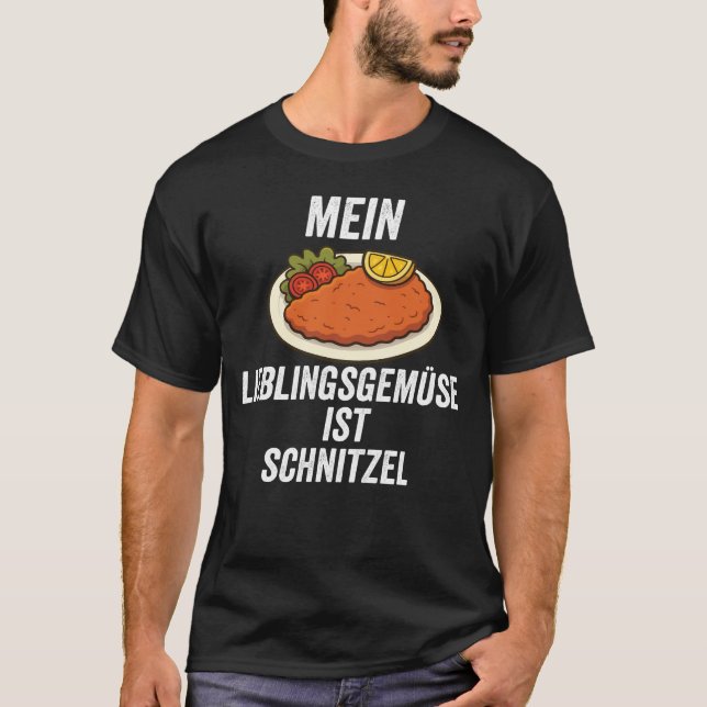 Mein Lieblingsgemüse Ist Schnitzel Funny food T-Shirt (Vorderseite)