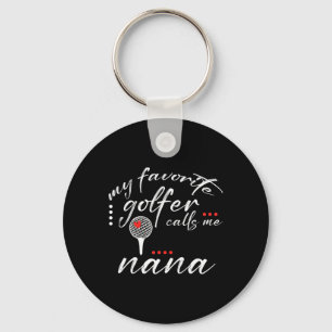 Mein Lieblingsgolfer nennt mich Nana Lustiger Golf Schlüsselanhänger