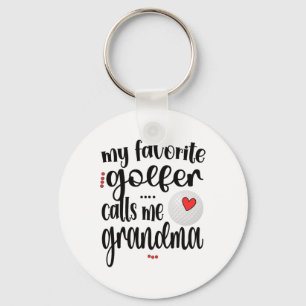 Mein Lieblingsgolfer nennt mich Oma Golf Oma Schlüsselanhänger