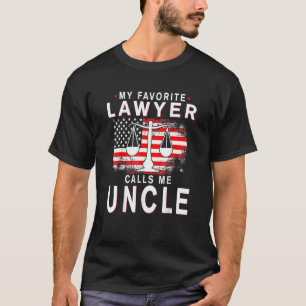 Mein Lieblingsjurist nennt mich Onkel Vathers Day T-Shirt
