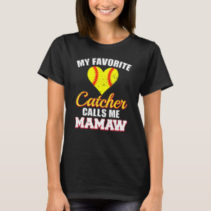 Mein Lieblingskatcher nennt mich Mamaw Catcher Sof T-Shirt
