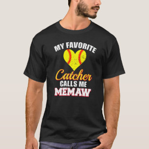 Mein Lieblingskatcher nennt mich Memaw Catcher Sof T-Shirt
