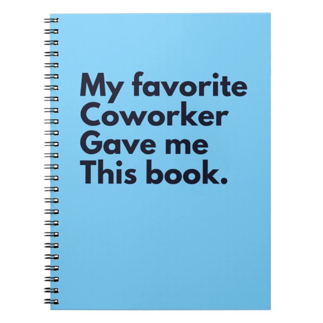 Mein Lieblingskollege gab mir das Notizblock (Vorderseite)