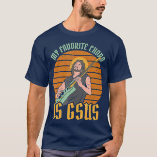Mein Lieblingskord ist Gsus Jesus Rock EGuitare T-Shirt