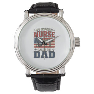 Mein Lieblingskrankenpfleger nennt mich Papa Vinta Armbanduhr