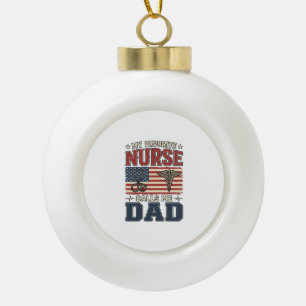 Mein Lieblingskrankenpfleger nennt mich Papa Vinta Keramik Kugel-Ornament