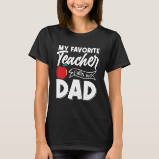 Mein Lieblingslehrer nennt mich Vater Vatertag T-Shirt