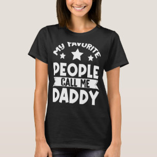 Mein Lieblingsmenschen Papa Vater Vater Vater Vate T-Shirt