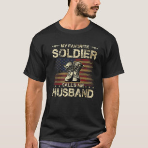 Mein Lieblingsoldat nennt mich Husband Proud Arm T-Shirt